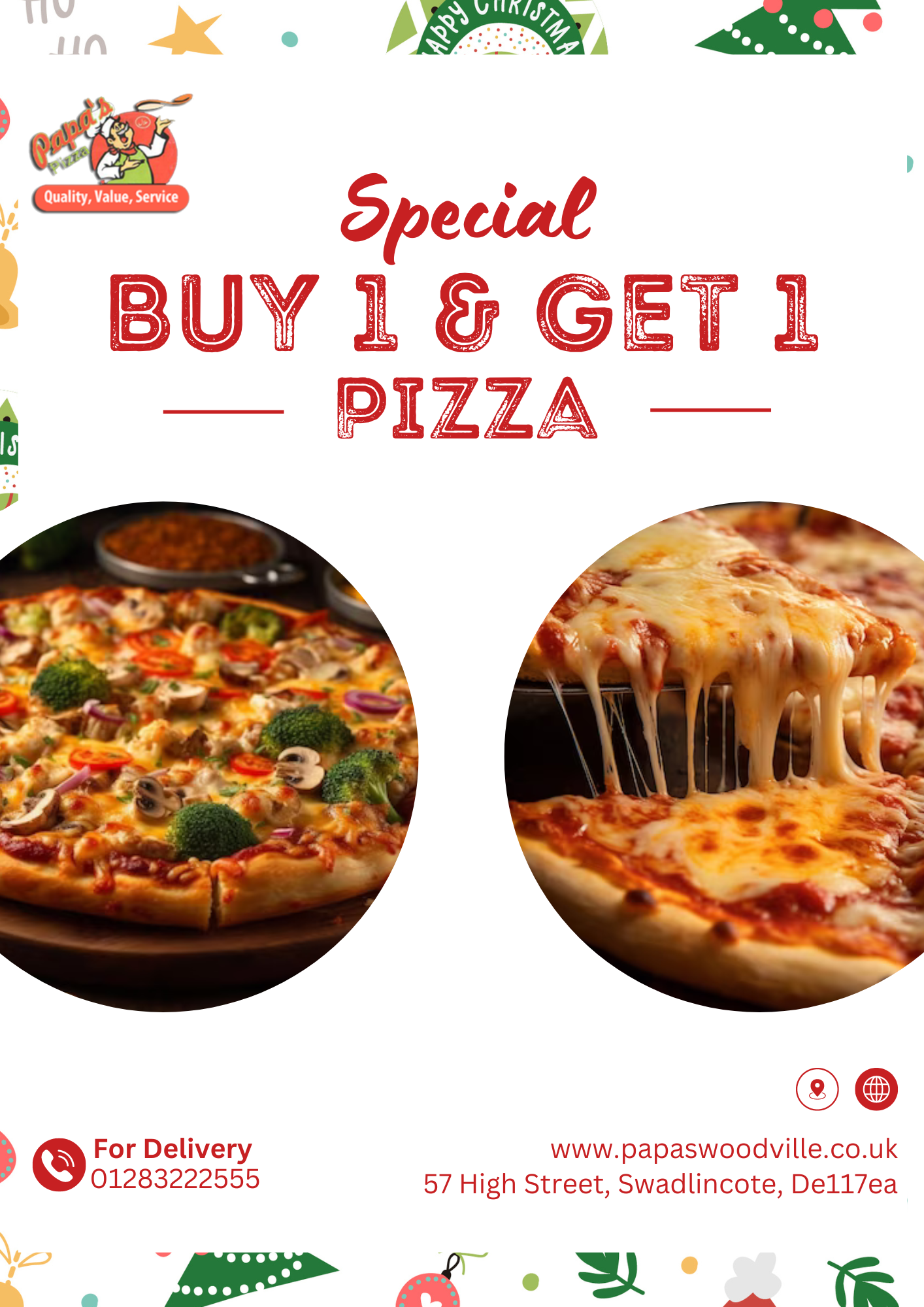 Papa's pizza online prices